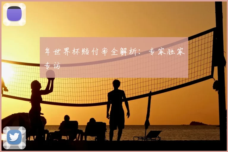 年世界杯赔付率全解析:专家独家专访